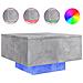 Tavolino Da Soggiorno Con Luci Led Grigio Cemento 55x55x31 Cm - Foto miniatura 2