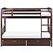 Letto A Castello Con Contenitore Legno Scuro 90 X 200 Cm Revin - Foto miniatura 3
