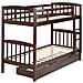 Letto A Castello Con Contenitore Legno Scuro 90 X 200 Cm Revin - Foto miniatura 4