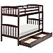 Letto A Castello Con Contenitore Legno Scuro 90 X 200 Cm Revin - Foto miniatura 5