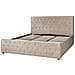 Letto Matrimoniale Velluto Tortora 180 X 200 Cm Amiens - Foto miniatura 8