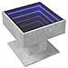 Tavolino Salotto Con Led Grigio Cemento 50x50x45 Cm Multistrato - Foto miniatura 3