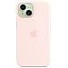 Custodia MagSafe in silicone per iPhone 15 - Rosa confetto - Foto miniatura 4
