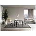 Tavolo Allungabile 90x90/246 Cm Paxon Premium Cemento Telaio Antracite - Foto miniatura 4
