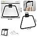 Porta Asciugamani Bagno Parete Salviette Nero Supporto Arredo Bagno 02098 - Foto miniatura 2
