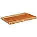 Piano Tavolo 60x40x3,8 Cm Rettangolare Legno Acacia Bordi Vivi - Foto miniatura 2