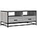 Tavolino Grigio Sonoma 100x50x45 Cm Legno Multistrato E Metallo - Foto miniatura 2