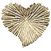 Vassoio Cuore 21 - Oro - Metallo - 25x2x29 Cm - Foto miniatura 3