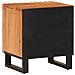 Lusso Casadino -  Comodino 40x34x46 Cm In Legno Massello Di Acacia - Foto miniatura 5