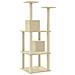 Lusso Casadino -  Albero Per Gatti Con Tiragraffi In Sisal Crema 141 Cm - Foto miniatura 5