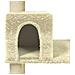 Lusso Casadino -  Albero Per Gatti Con Tiragraffi In Sisal Crema 141 Cm - Foto miniatura 6