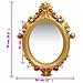 Specchio Da Parete Stile Castello 56x76 Cm Oro - Foto miniatura 5