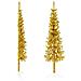 Lusso Casadino -  Albero Natale Artificiale Sottile A Metà Con Supporto Oro 120cm - Foto miniatura 3