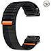 Cinturino Per Orologio In Nylon Per Garmin Fenix 8/5/6/7x Pro /epix 935/965 Black + Light Gray 26 Millimetri - Foto miniatura 2