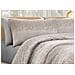 Completo Lenzuola Letto 100% Cotone Made In Italy Disegno Drops Singolo Beige - Foto miniatura 4