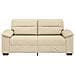 Divano a 2 Posti Crema 140 cm in Tessuto - Foto miniatura 4