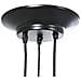 Lampada a Sospensione con 3 Portalampada E27 in Metallo Nero - Foto miniatura 8