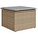 Set Divano Giardino 9 Pezzi con Cuscini Rattan Nero in Polyrattan, Divano Giardino 2 Posti con Cuscini Beige in Polyrattan - Foto miniatura 8