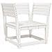 Set Salotto da Giardino 5 pz Bianco in Legno Massello di Pino - Foto miniatura 3