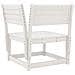 Set Salotto da Giardino 5 pz Bianco in Legno Massello di Pino - Foto miniatura 5