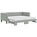 Divano Letto Estraibile Materassi Grigio Chiaro 90x190 Velluto - Foto miniatura 1