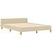 letto in tessuto crema  140x190 cm - Foto miniatura 6