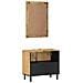 Set Mobili da Bagno 2pz Marrone in Legno Massello di Mango - Foto miniatura 6