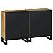 Sideboards con cassetto 2 pcs Marrone 60 x 33.5 x 75 cm - Foto miniatura 5