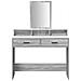 Tavolo da trucco con cassetti Grigio Sonoma 100x41x140 cm - Foto miniatura 6