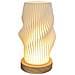 Lampada Da Scrivania Usb Dimmable Con Base In Legno Nordico - Luce Notturna Da Comodino - Foto miniatura 1