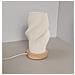 Lampada Da Scrivania Usb Dimmable Con Base In Legno Nordico - Luce Notturna Da Comodino - Foto miniatura 2