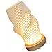 Lampada Da Scrivania Usb Dimmable Con Base In Legno Nordico - Luce Notturna Da Comodino - Foto miniatura 3