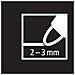 FREE Acrylic - Marker acrilico - T300 Punta rotonda 2-3mm - Confezione da 5 - Bianco - Foto miniatura 7