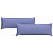 Cuscini da Divano 2 pcs Blu 120 x 40 cm Tessuto - Foto miniatura 1