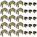 Kit Di Riparazione Per Cursori Cerniera No.5 Gun Con 20 Fermagli A Quattro Punte E 40 A U - Riparazione Cerniere In Metallo Copper - Foto miniatura 1