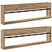 Scaffale per riviste 2 pcs Rovere artigianale 100 x 12 x 30 cm - Foto miniatura 1