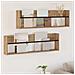 Scaffale per riviste 2 pcs Rovere artigianale 100 x 12 x 30 cm - Foto miniatura 2
