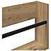 Scaffale per riviste 2 pcs Rovere artigianale 100 x 12 x 30 cm - Foto miniatura 9