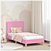 Struttura letto bambini con testata Rosa 80 x 160 cm Tessuto - Foto miniatura 2