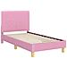 Struttura letto bambini con testata Rosa 80 x 160 cm Tessuto - Foto miniatura 4