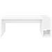 Tavolino da salotto Bianco 101,5 x 50 x 37 cm Legno multistrato - Foto miniatura 5