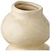 Vaso In Ceramica Beige A Due Sfere Sovrapposte Ø10,5x19,5 Cm - Foto miniatura 2