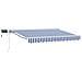 Cornice per Tenda Manuale con LED Blu e Bianco 3 x 2,5 m - Foto miniatura 1