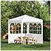 Parete per tenda da festa 2 pcs 200 x 195 cm Bianco - Foto miniatura 2