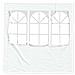 Parete per tenda da festa 2 pcs 200 x 195 cm Bianco - Foto miniatura 3