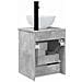 Mobile lavabo da parete Grigio Cemento 39 x 41 x 64,5 cm - Foto miniatura 3