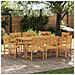 Panchina da esterno 8 pcs Naturale 56 x 55,5 x 90 cm - Foto miniatura 2