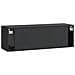 Mobile Porta TV da Muro Montaggio a parete Nero 98 x 31 x 30 cm - Foto miniatura 6