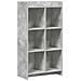 Libreria Grigio Concretè 59 x 30 x 111 cm Legno ingegnerizzato - Foto miniatura 1
