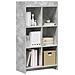 Libreria Grigio Concretè 59 x 30 x 111 cm Legno ingegnerizzato - Foto miniatura 2